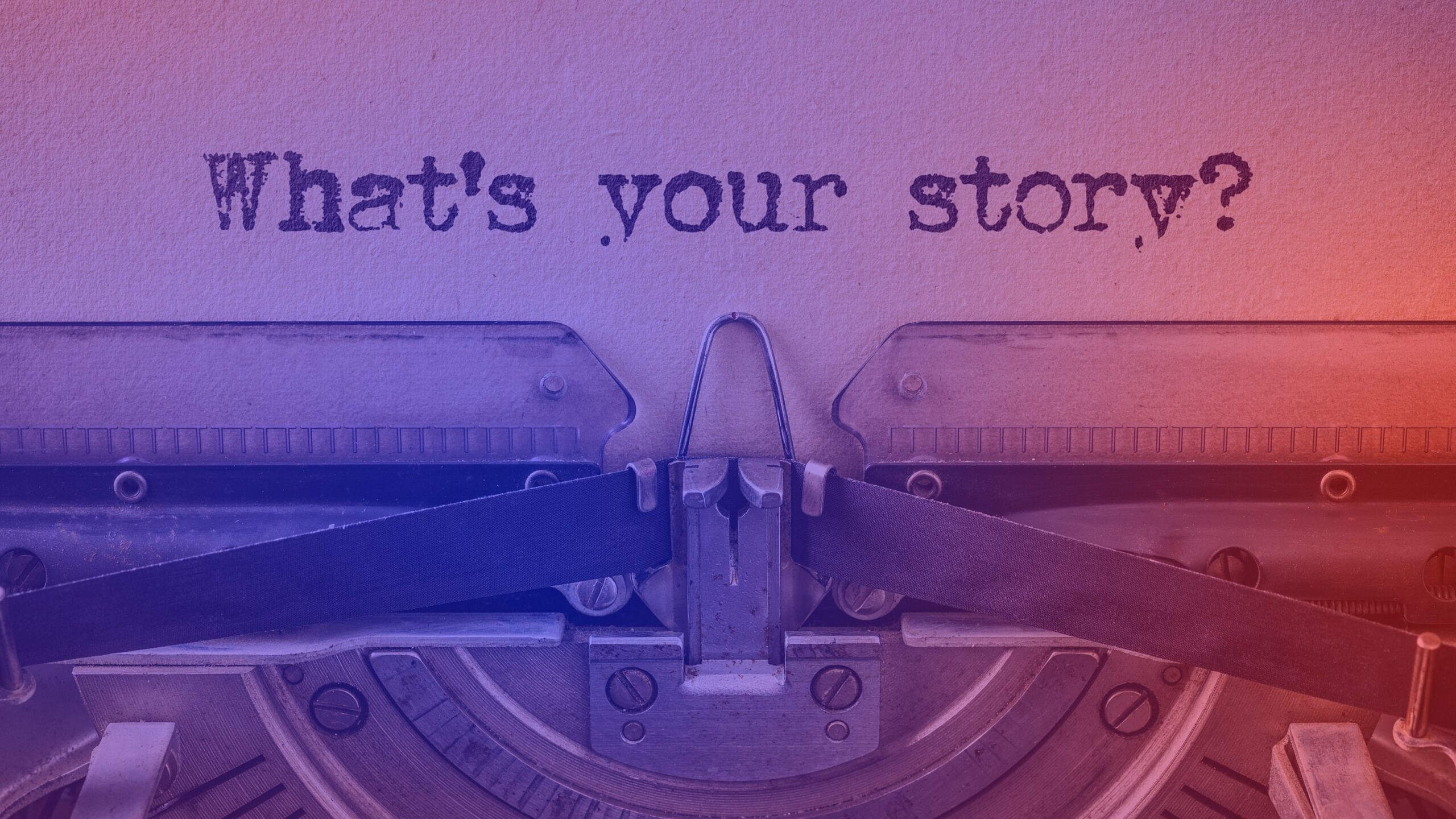 Typewriter as a symbol for AI in storytelling